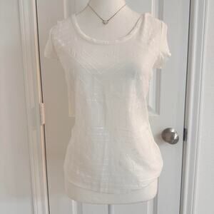 White Sequin Aeropostale Vintage Size Small Top